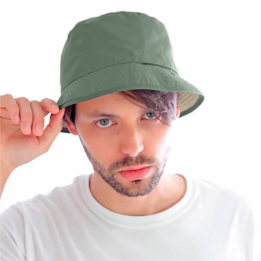 Панама BUCKET POCKET, оливковый, хаки-4