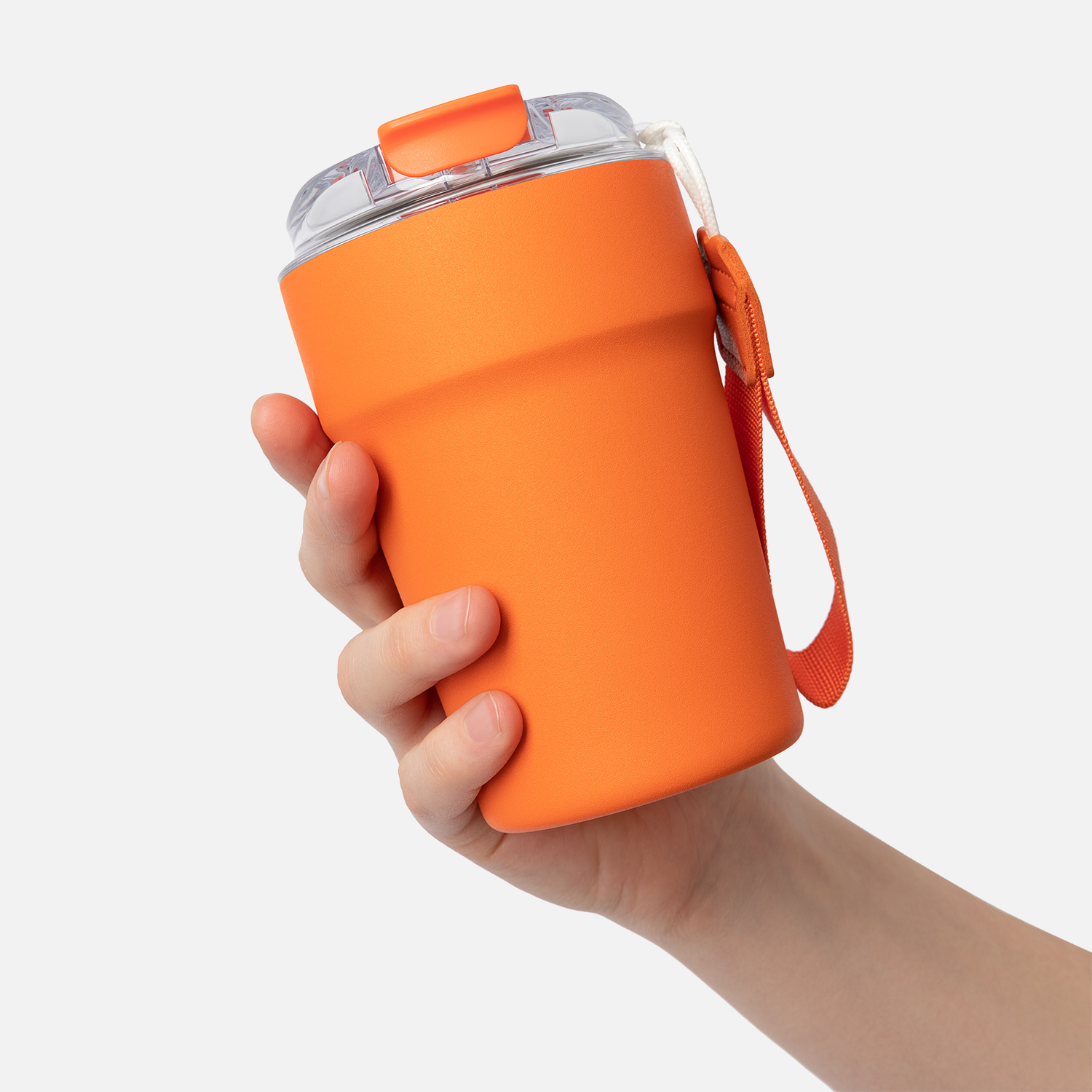 Термокружка вакуумная Monaco, оранжевая-7