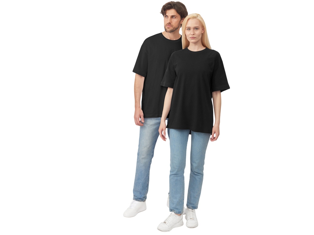 Футболка оверсайз Vienna унисекс , черный-8