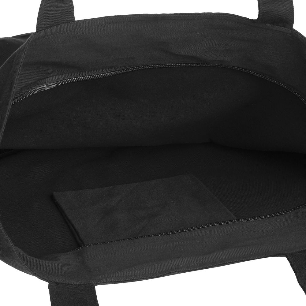 Сумка для покупок на молнии Shopaholic Zip, черная-2