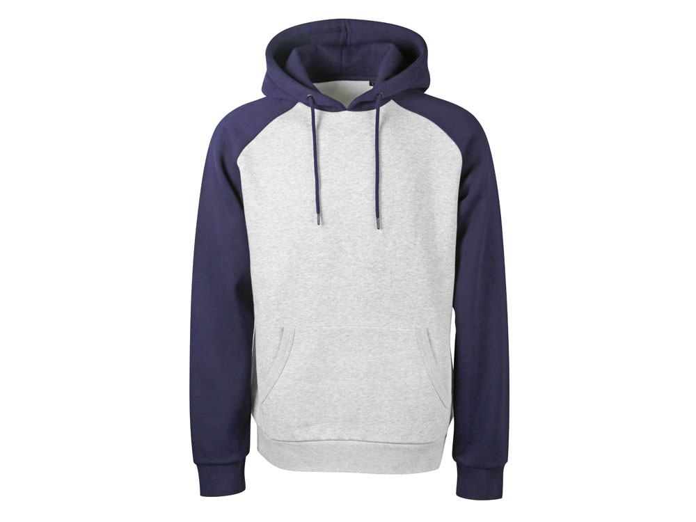 Толстовка с капюшоном Dublin мужская, темно-синий/серый меланж-6