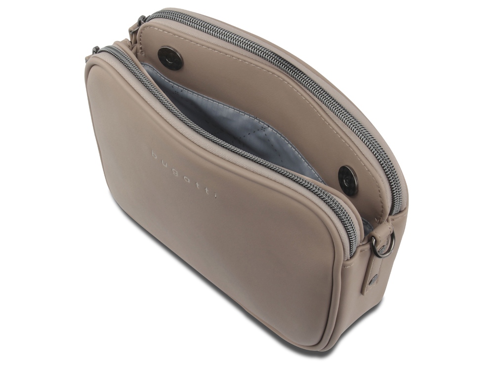 Сумка кросс-боди женская BUGATTI Almata, песочная, полиуретан, 21,5х6х15 см-2