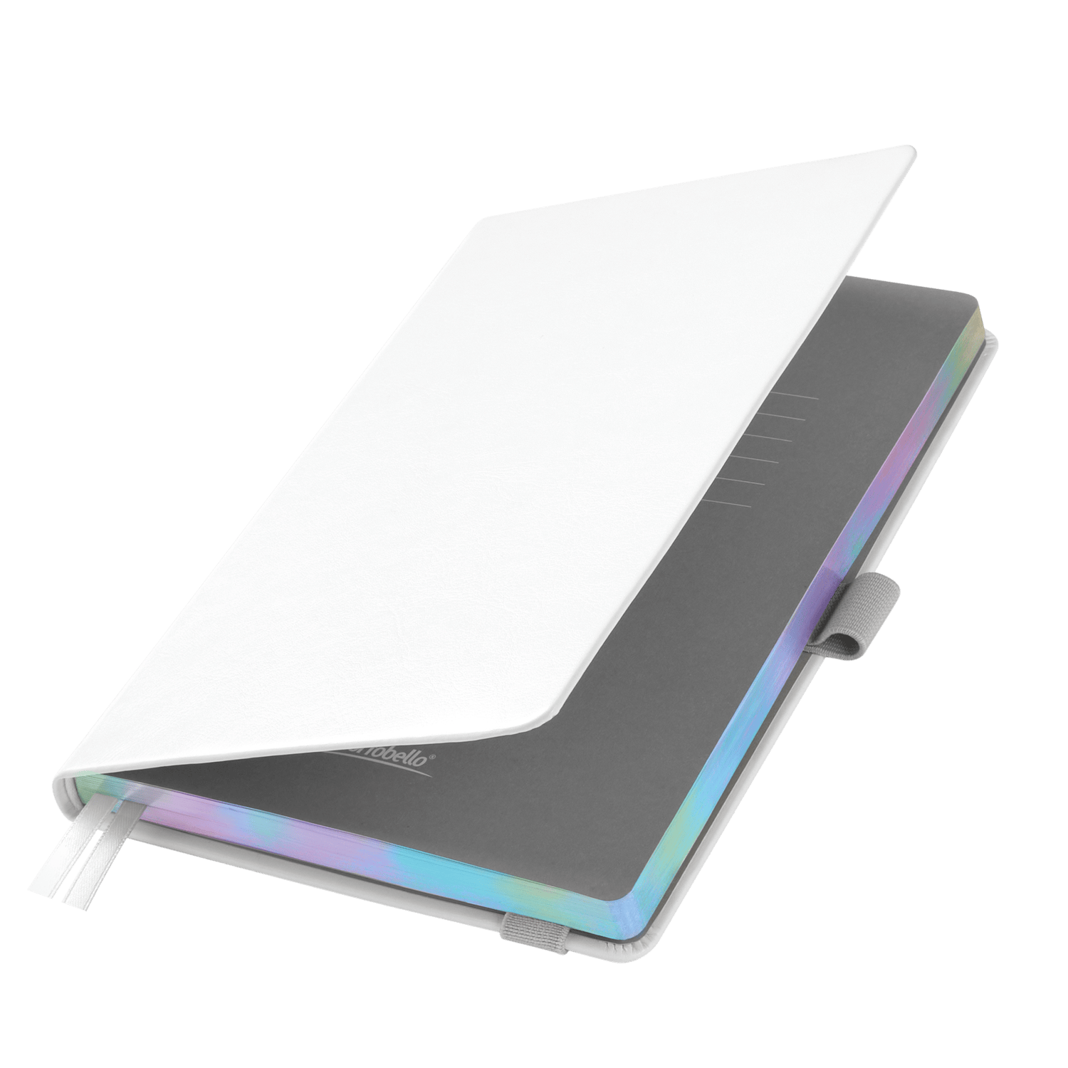 Ежедневник Гэлакси (Galaxy) недатированный, жесткая обложка, срез голограф. фольга, белый-0