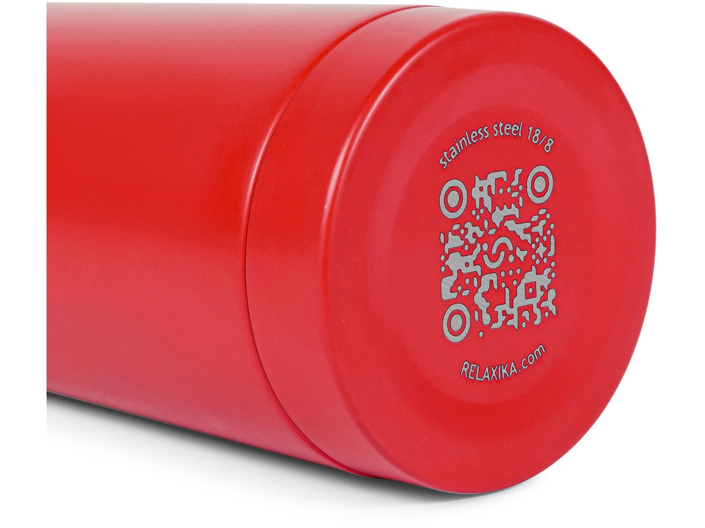 Термос Relaxika 101 (0,5 литра), красный (без лого)-9
