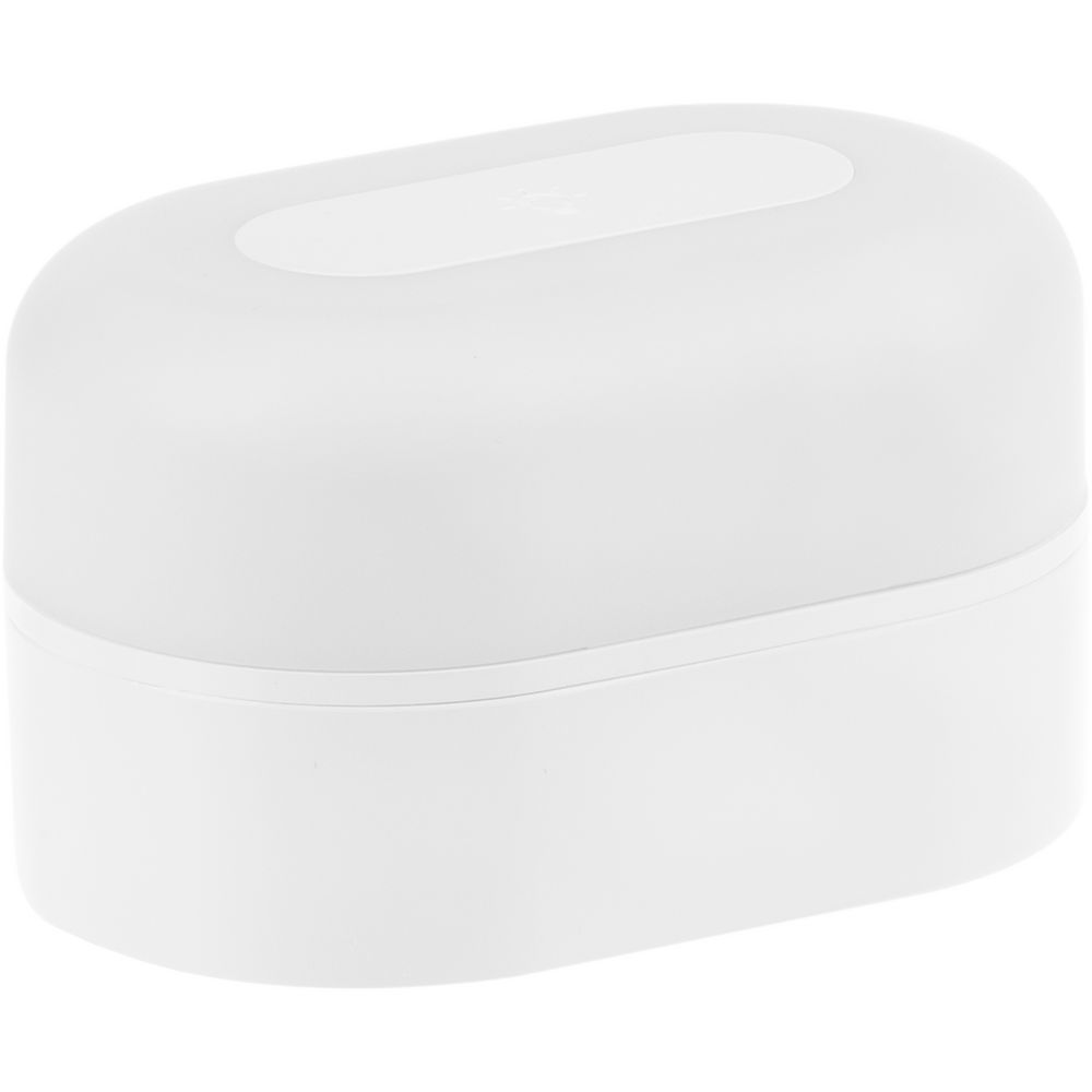 Станция беспроводной зарядки с колонкой и ночником Trilogy, белая-4