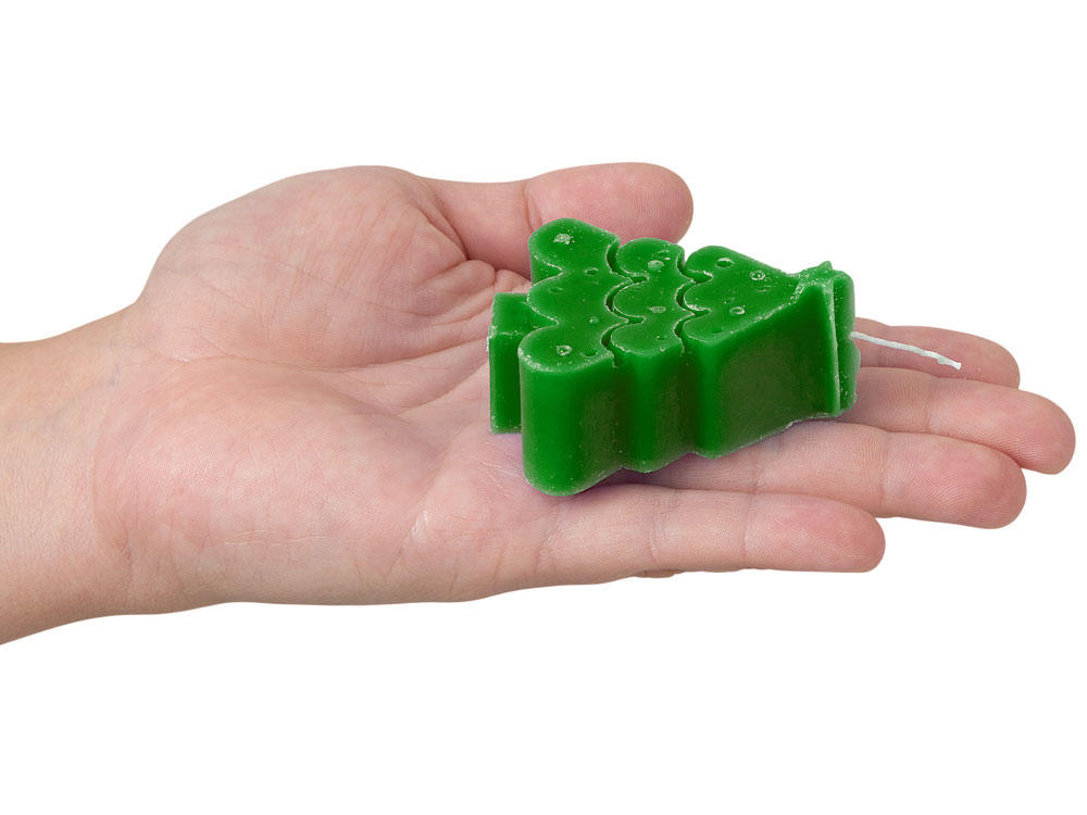 Свеча Елочка, зеленый-4