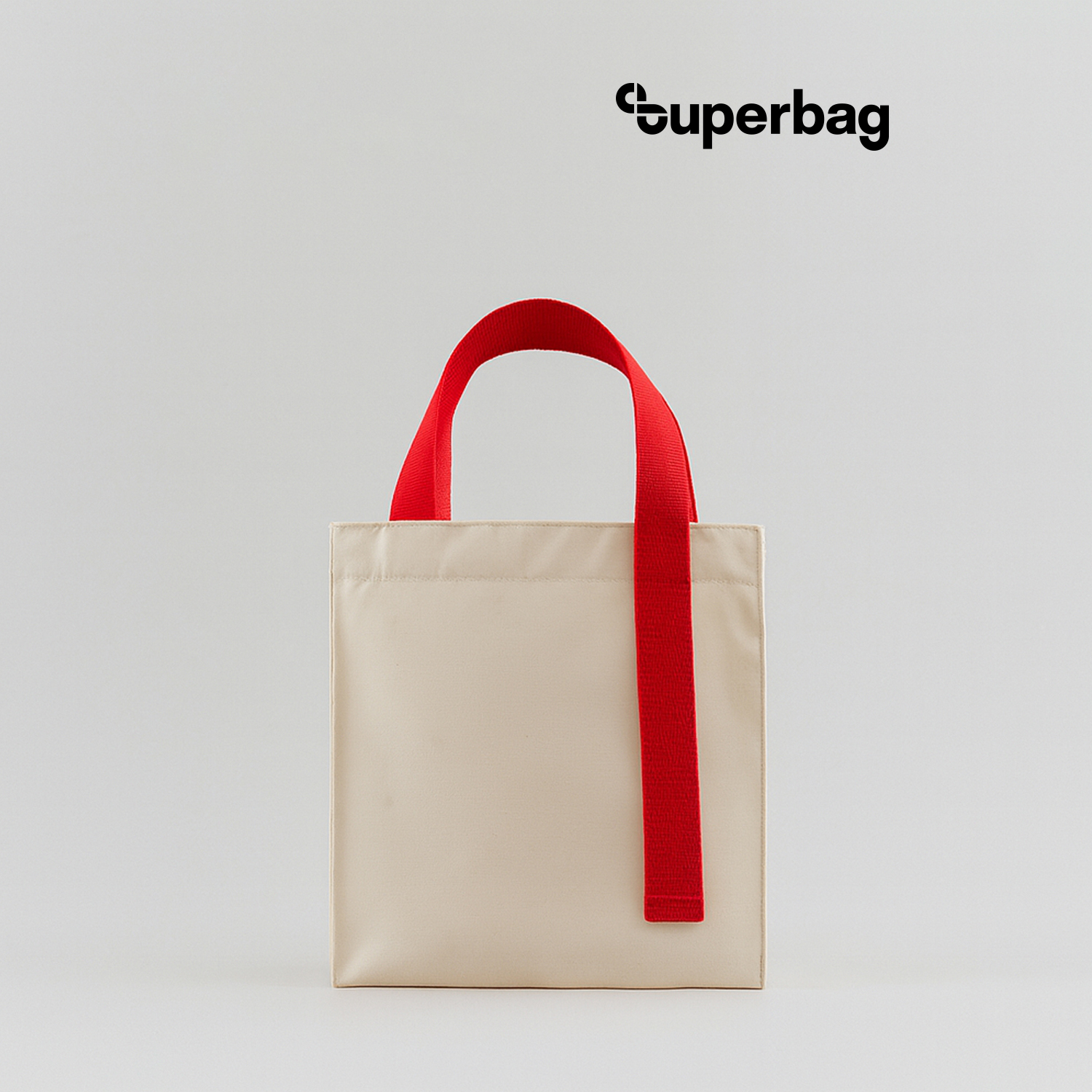 Шоппер Superbag Pack (S) (неокрашенный с красным)-0