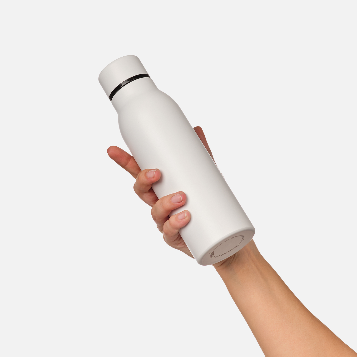 Термобутылка вакуумная герметичная Соренто (Sorento), белая, зернистое покрытие-5