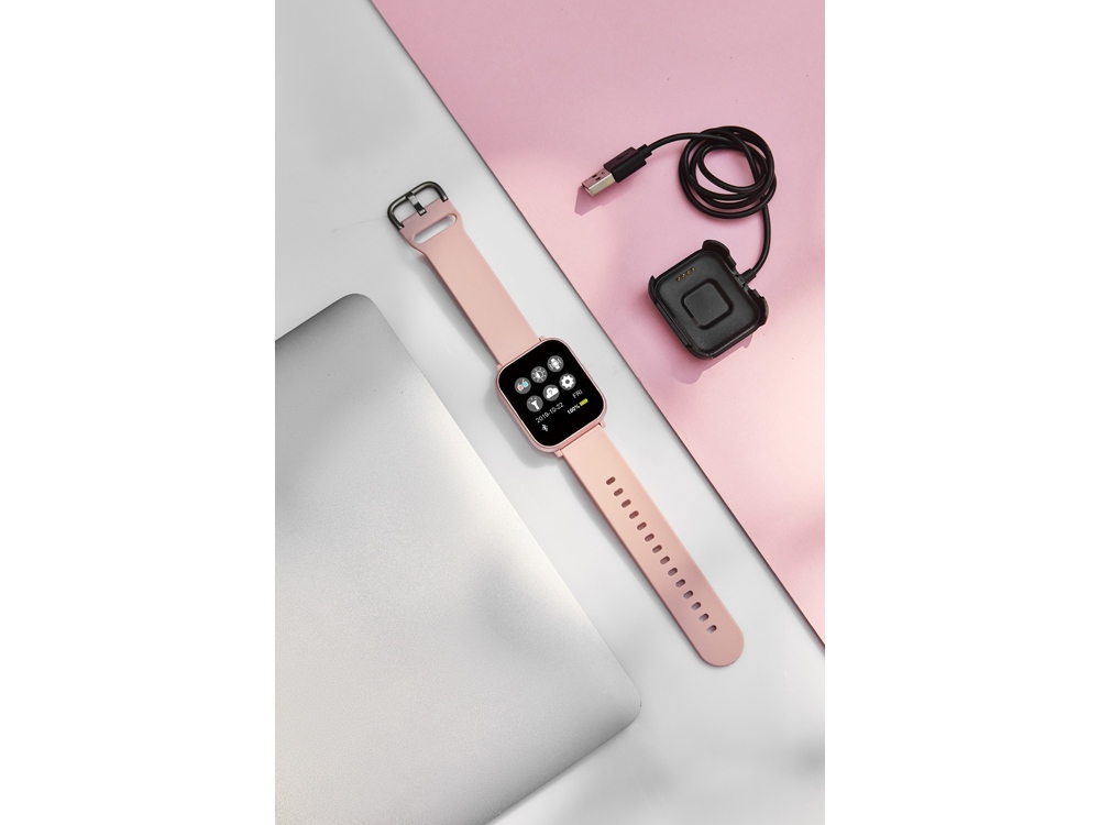 Смарт-часы со встроенным плеером Canyon SaltSW-78, розовый-6