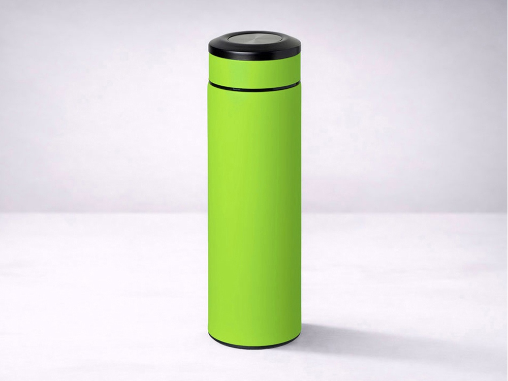 Вакуумный термос Vacuum Flask C1, soft touch, 420мл, зеленое яблоко-10