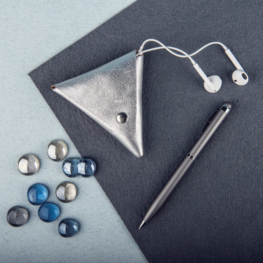 Чехол для наушников LOFT SILVER, серебристый-5