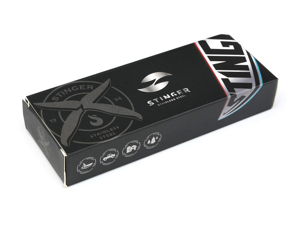 Мультитул Stinger, 104x45 мм, 15 функций, сталь/пластик, сине-чёрный, в комплекте нейлоновый чехол-4