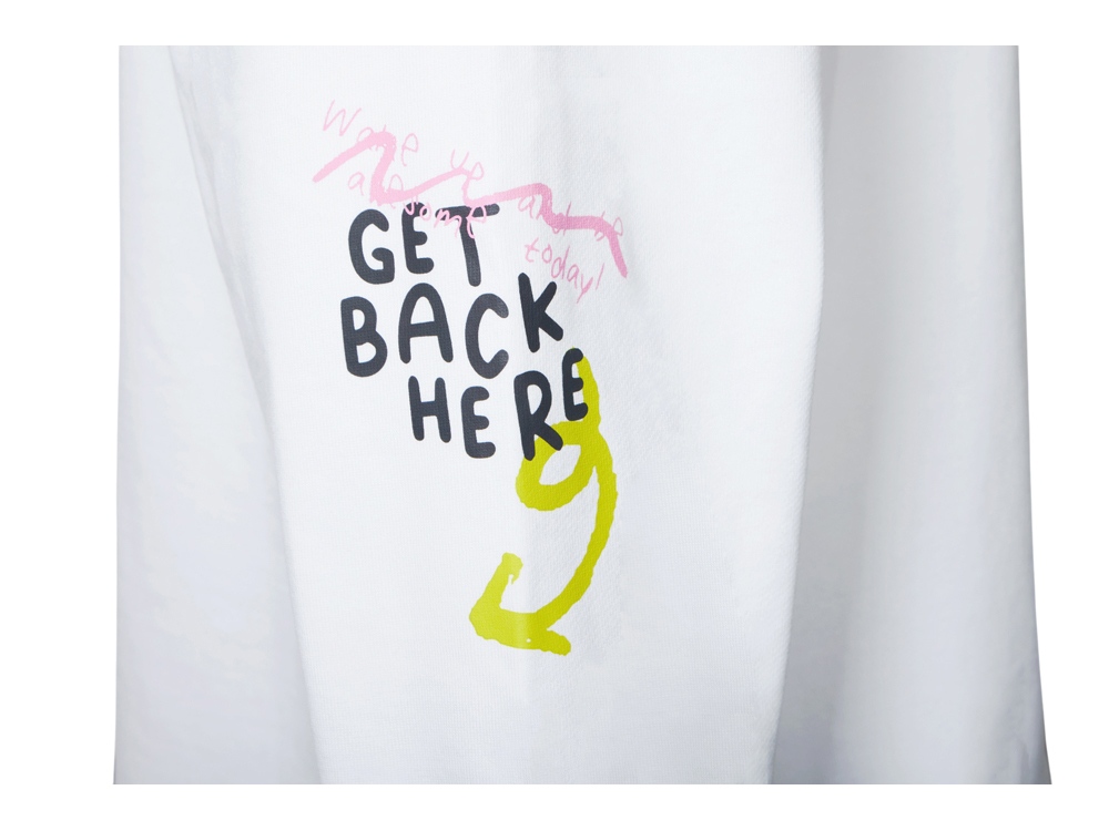 Свитшот оверсайз с рукавом реглан Belgrade, унисекс, белый, ДТФ текстиль-4