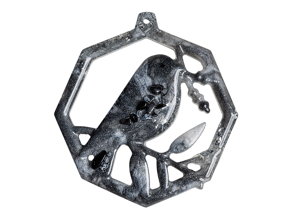 Елочные игрушки (Снегирь) Обсидиан-3