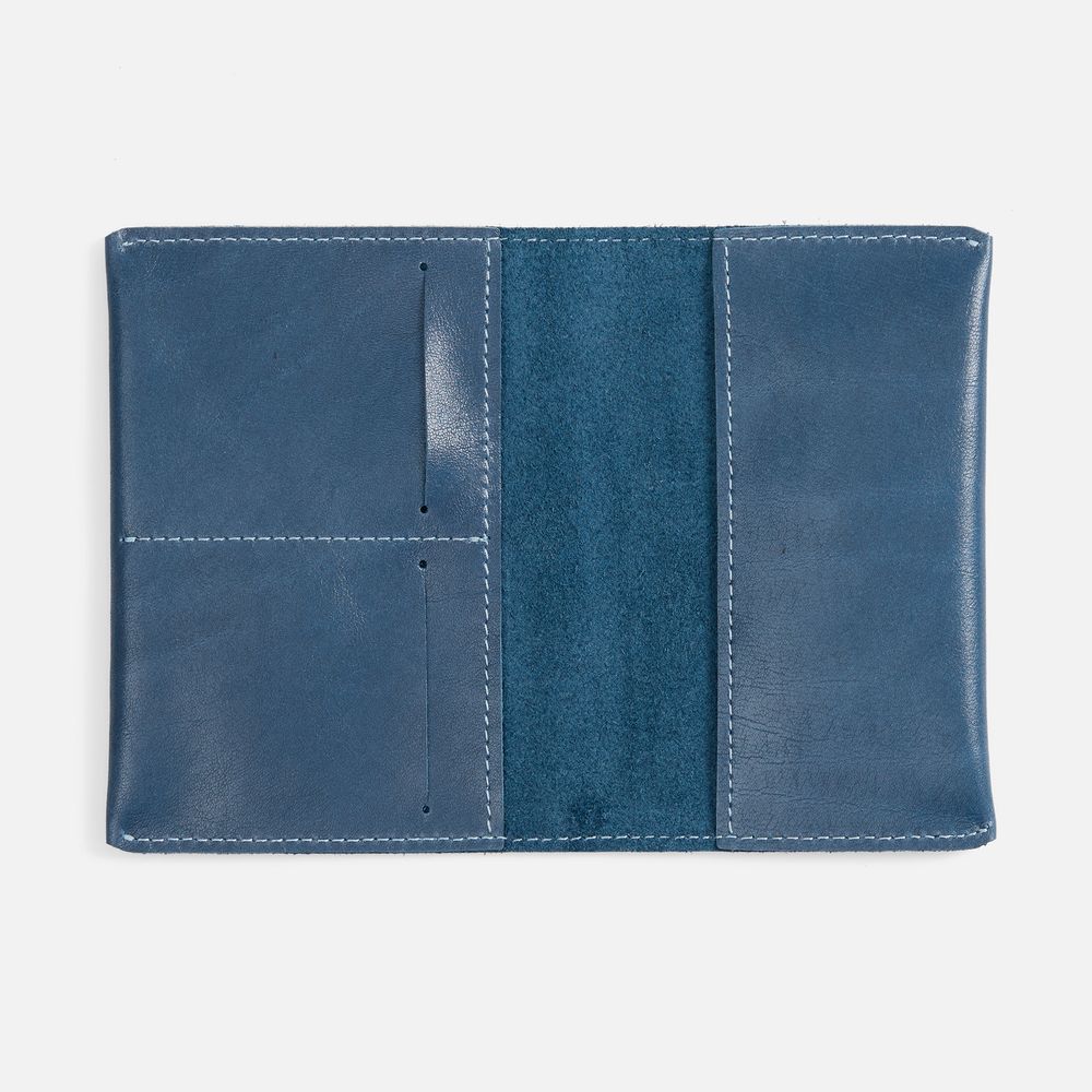 Обложка для паспорта Apache, ver.2, синяя-3