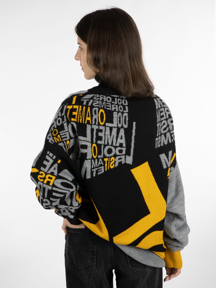 Свитер оверсайз на заказ Tricksy Net, полушерсть-10