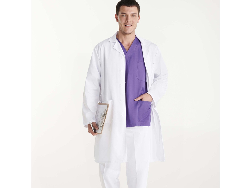 Халат унисекс Vaccine, белый-6