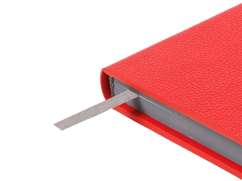 Ежедневник недатированный с магнитным клапаном А5 Venezia, красный-3