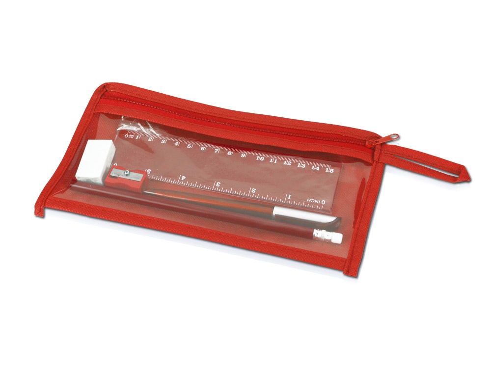 Набор канцелярский Хелла, красный-1