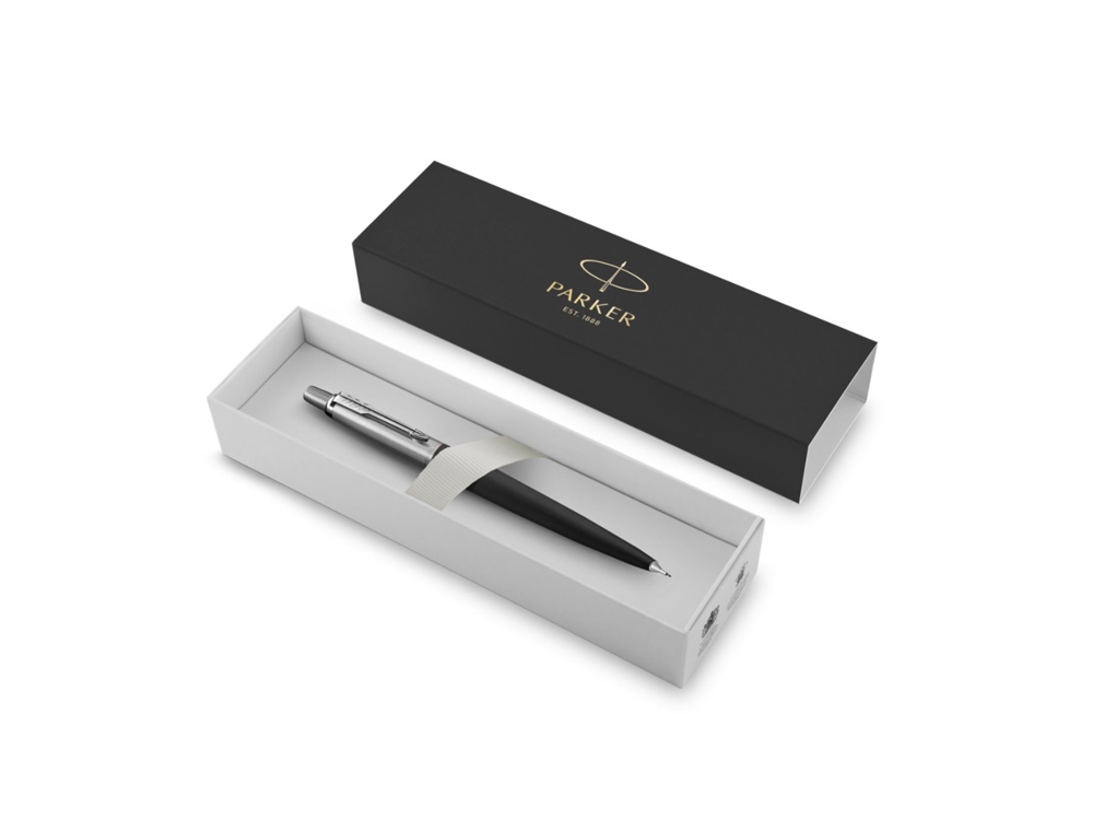 Карандаш механический Parker Jotter Bond Street Black Chrome, в подарочной упаковке-2