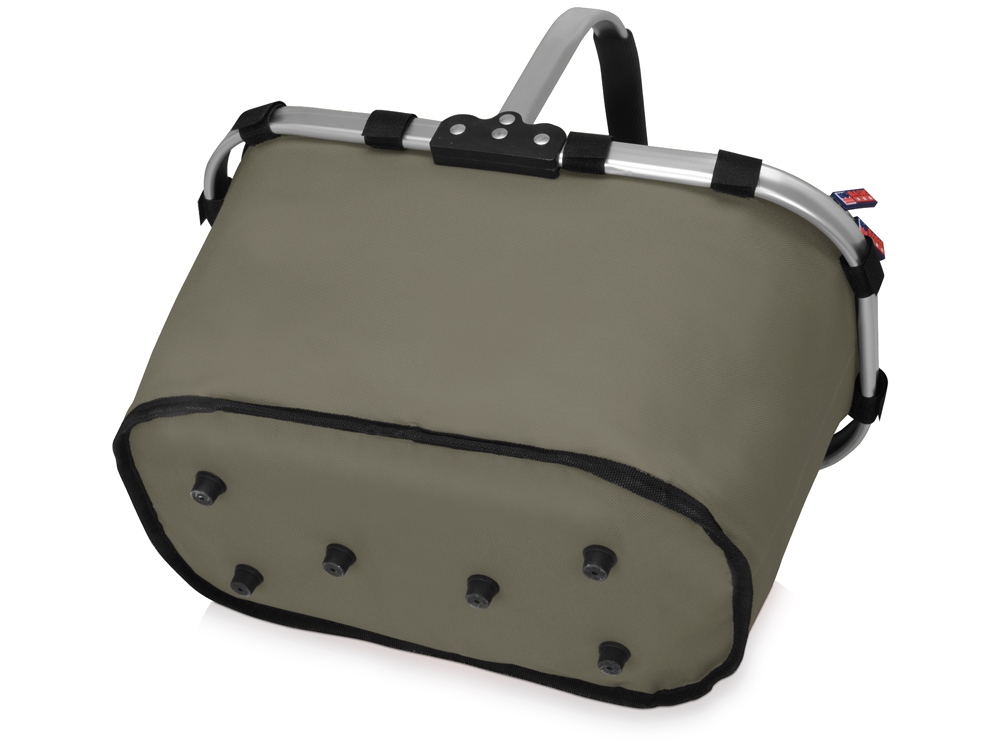 Изотермическая сумка-холодильник FROST складная с алюминиевой рамой, серый-6