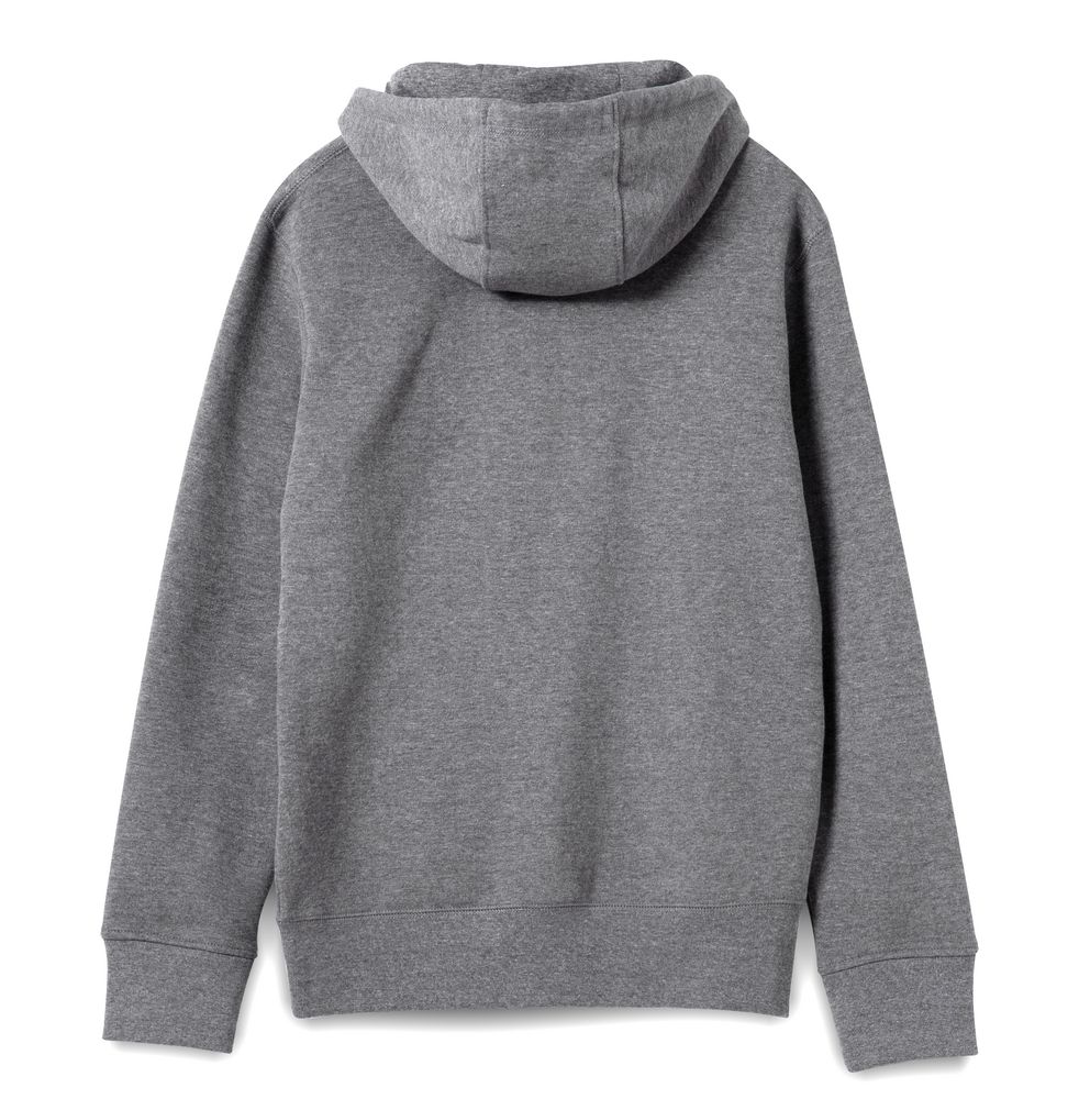 Толстовка на молнии с капюшоном унисекс King, темно-серый меланж-2