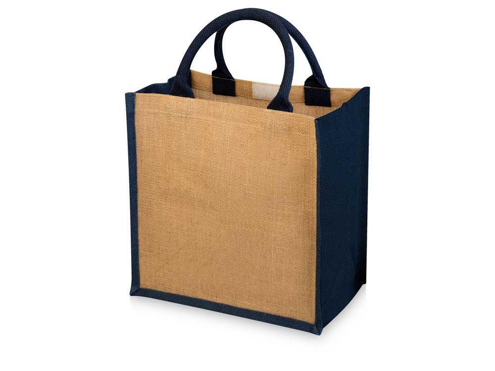 Сумка подарочная Hindy, натуральный/темно-синий-0