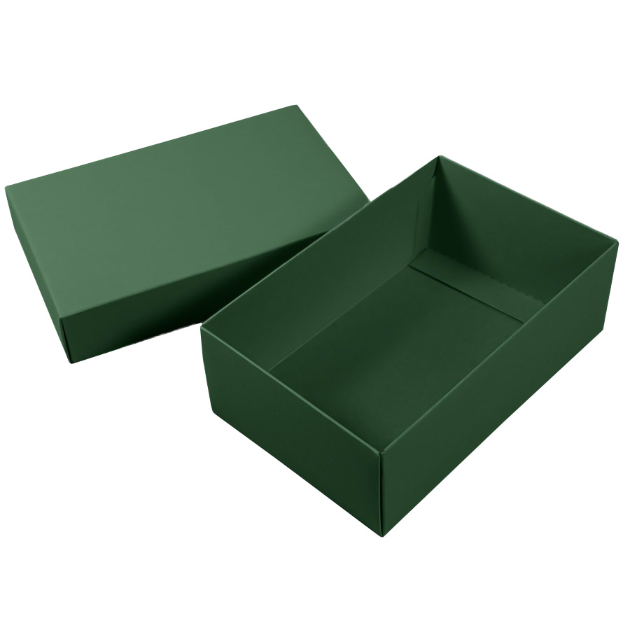 Коробка картонная, "COLOR" 11,5*6*17 см; зеленый, зеленый-2