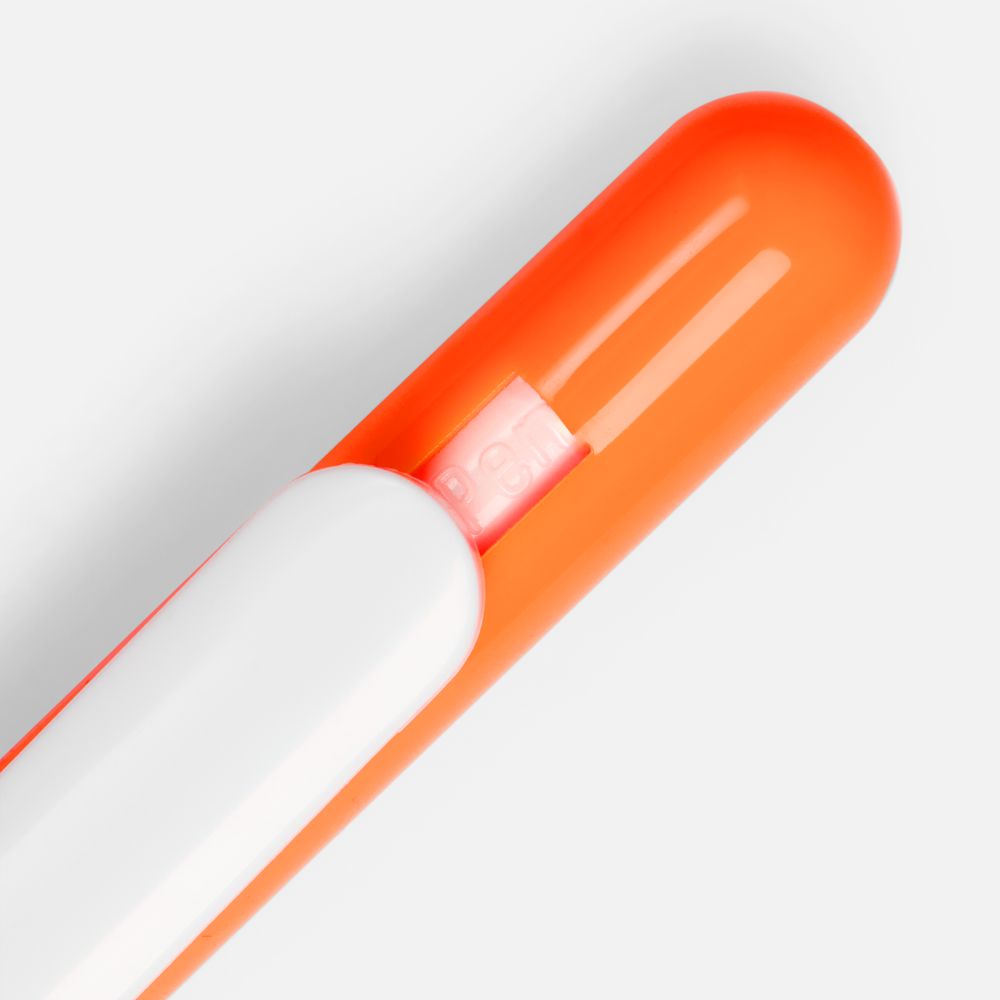 Ручка шариковая Swiper, оранжевая с белым-2