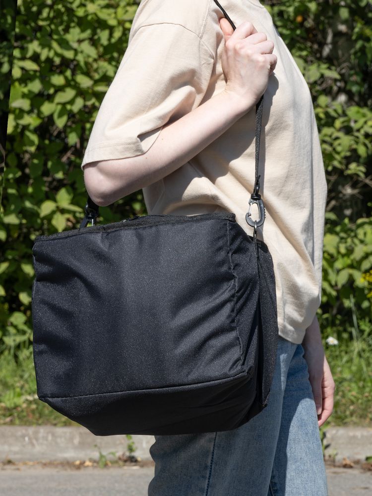 Органайзер в багажник с сумкой-холодильником Arranger, черный с серым-4