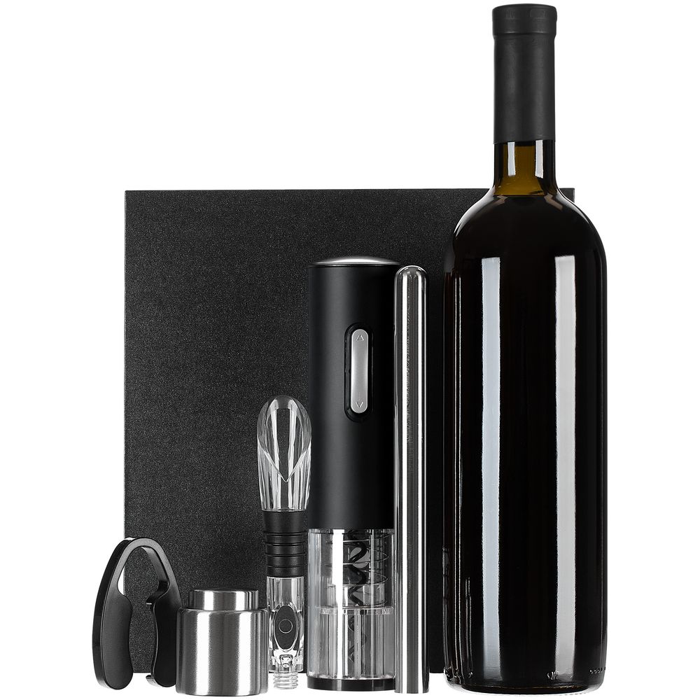 Винный набор Wine Diesel, черный-0