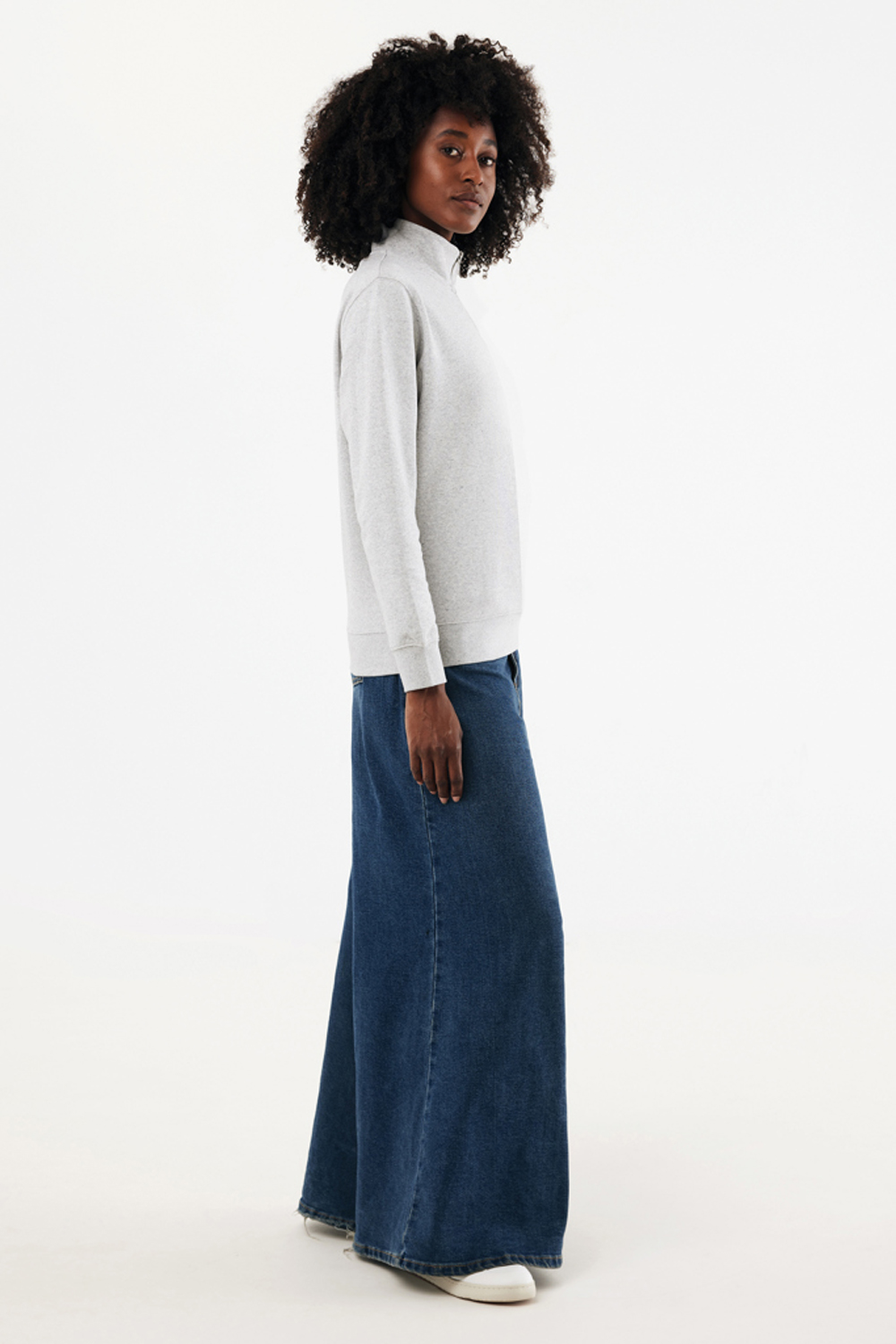 Свитшот на молнии Iqoniq Elgon из переработанного хлопка, 300 г/м²-11