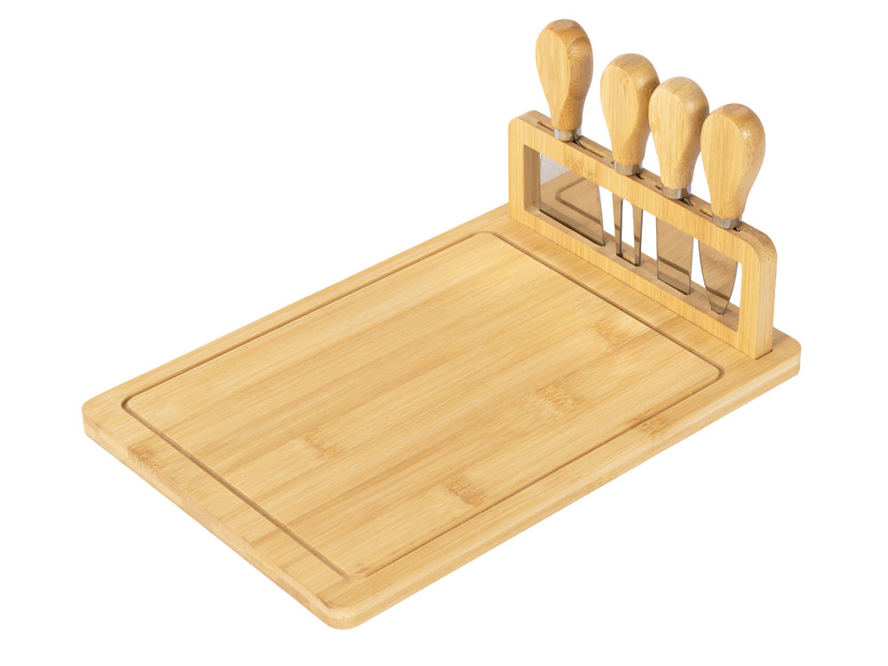 Набор для сыра из бамбука со съемной подставкой Camembert-1