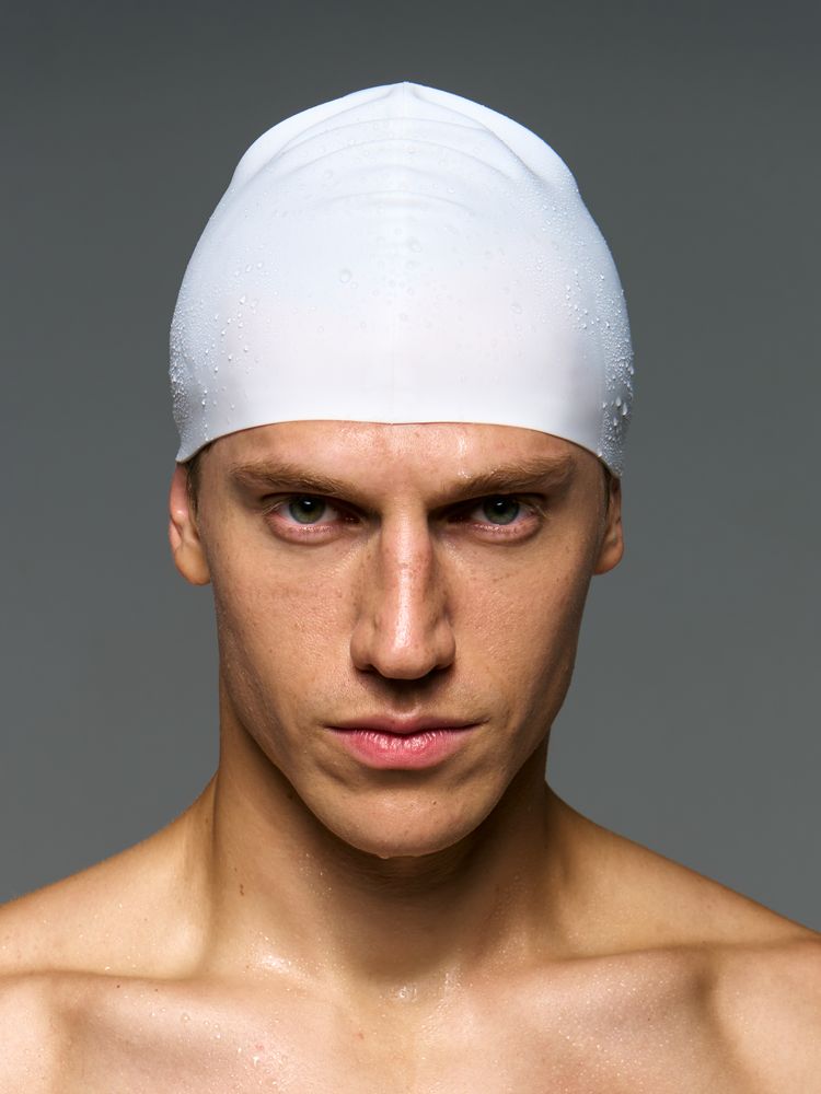 Шапочка для плавания Aquasana, белая-0