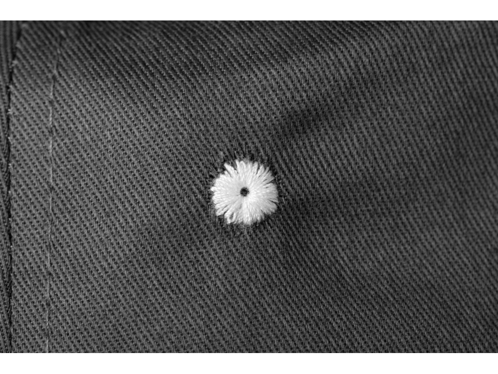 Панама с контрастной окантовкой , темно-серый/белый-6