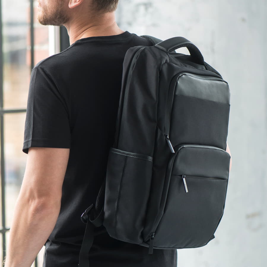 Рюкзак SPARK c RFID защитой, черный-2