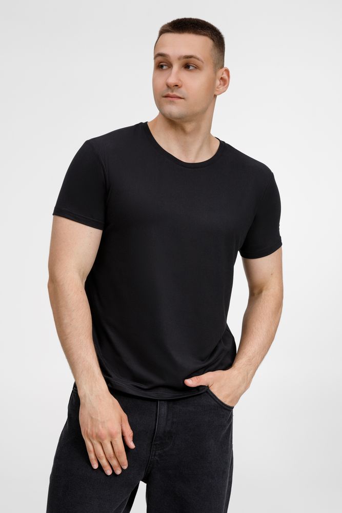 Футболка унисекс Senti, черная-1