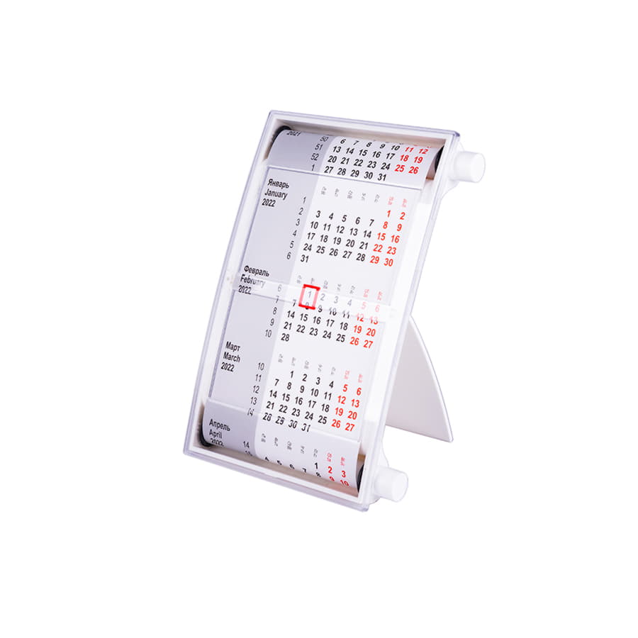 Календарь настольный, календарная сетка на 2023 - 2024 г., белый-1