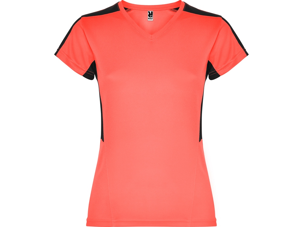 Футболка Suzuka женская, неоновый коралловый/черный-0