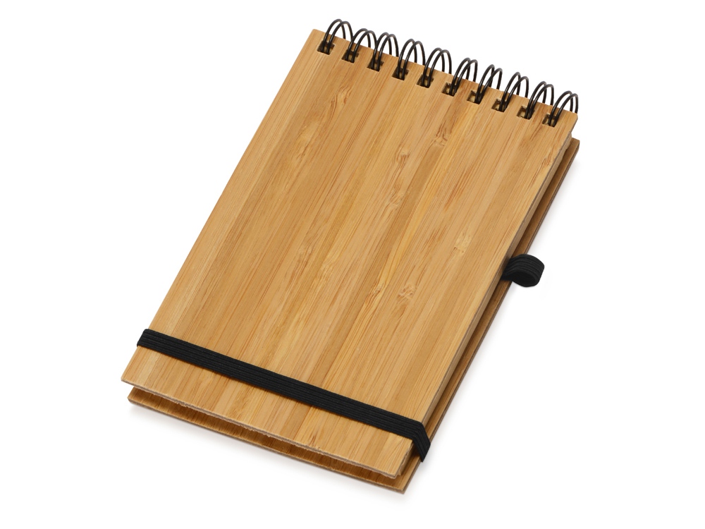 Блокнот B7 Kawasaki с обложкой из бамбука, натуральный-0