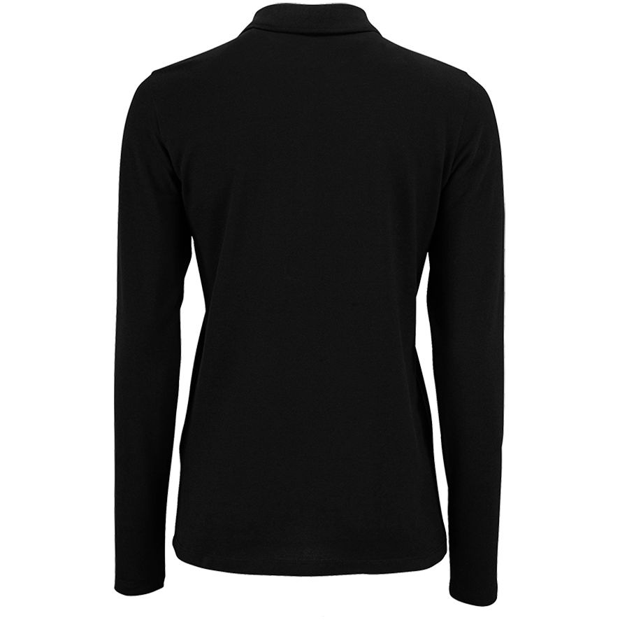 Рубашка поло женская с длинным рукавом Perfect LSL Women, черная-2