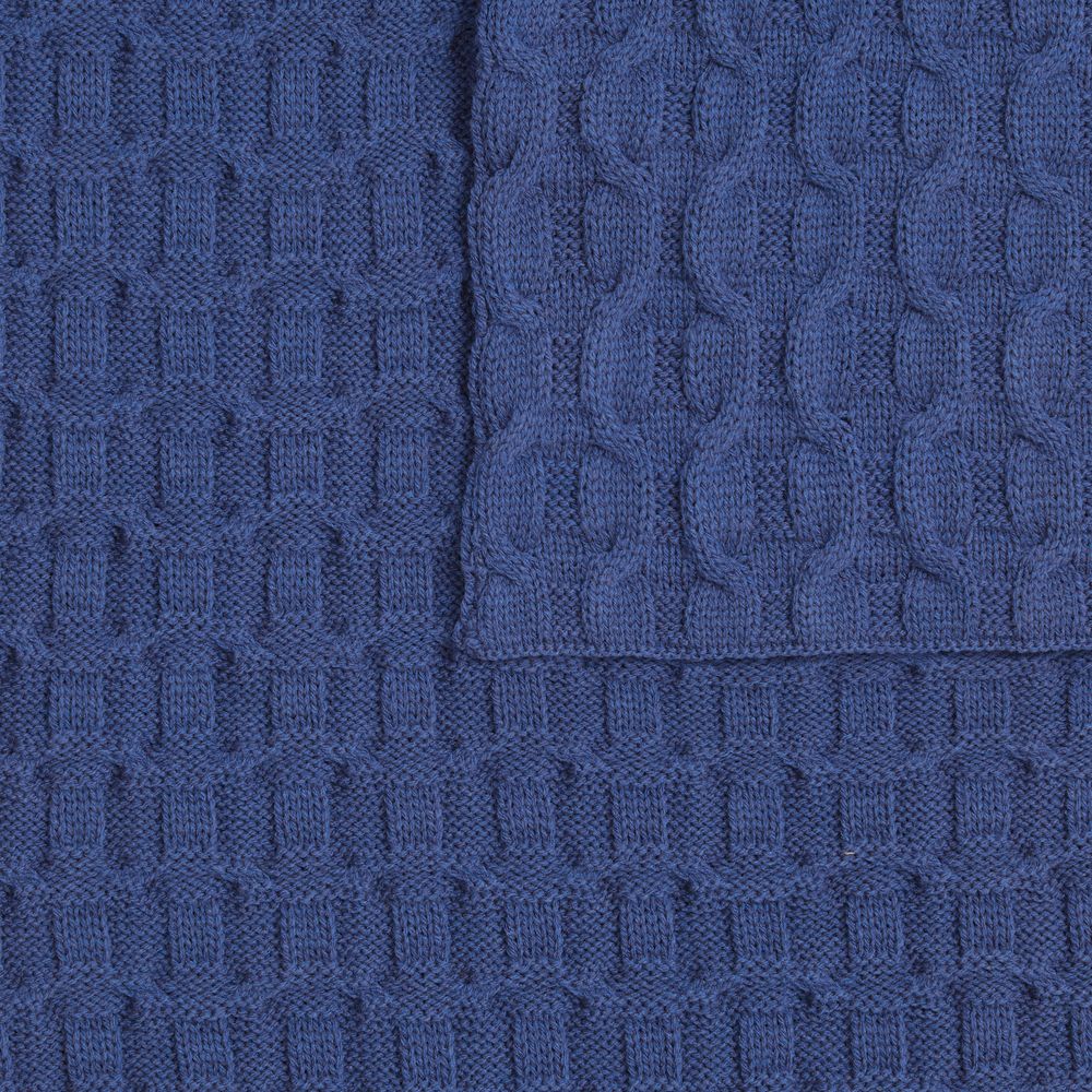 Плед Braidera, синий (черника)-1