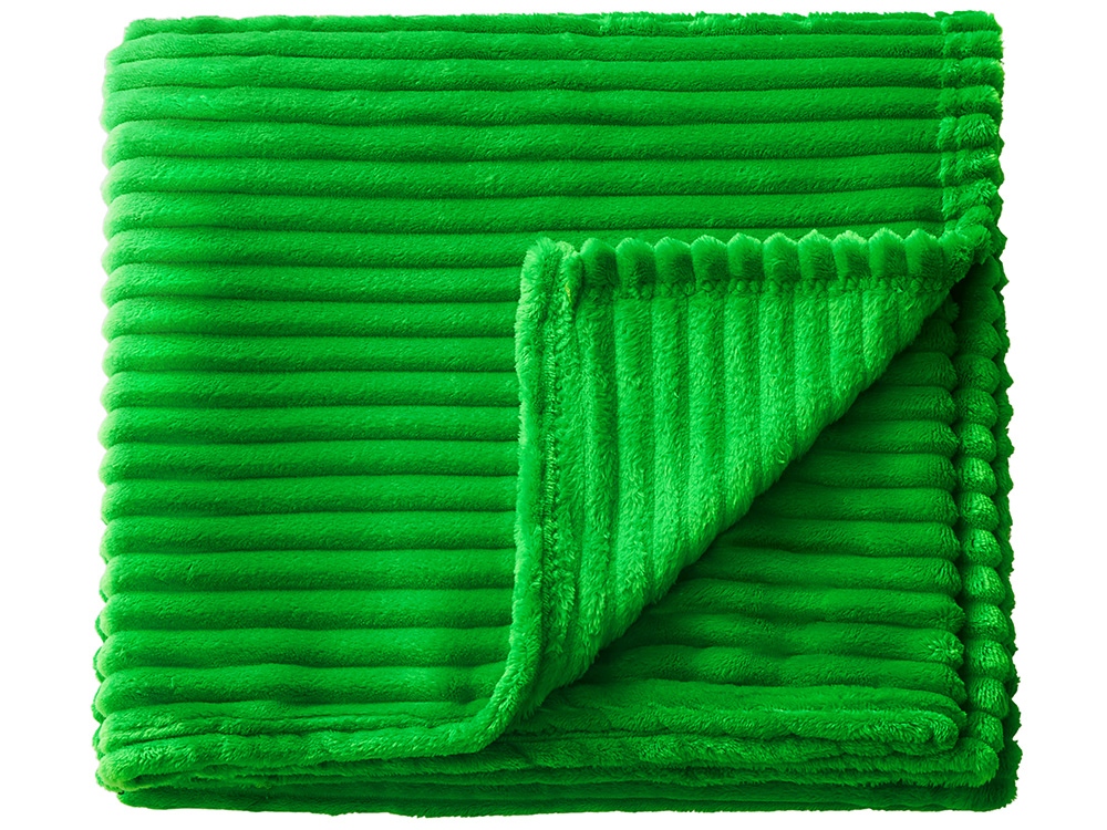 Плед Wave флисовый, зеленый-1