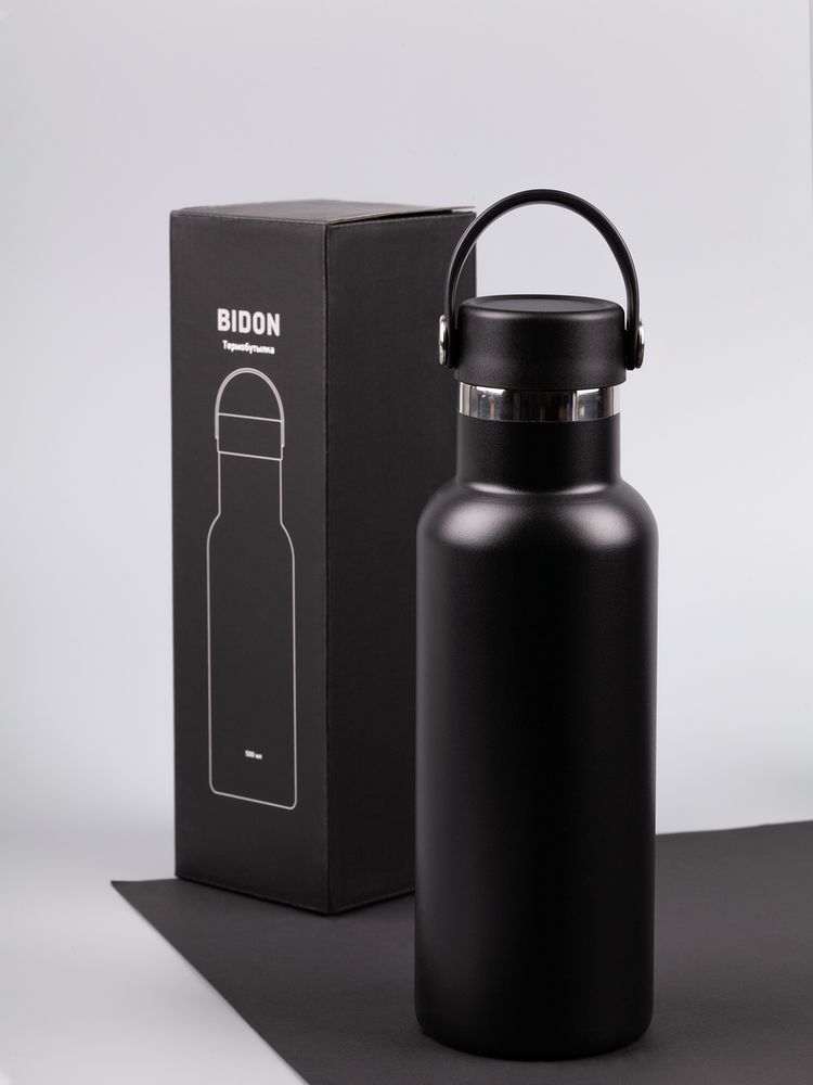 Термобутылка Bidon, черная-4