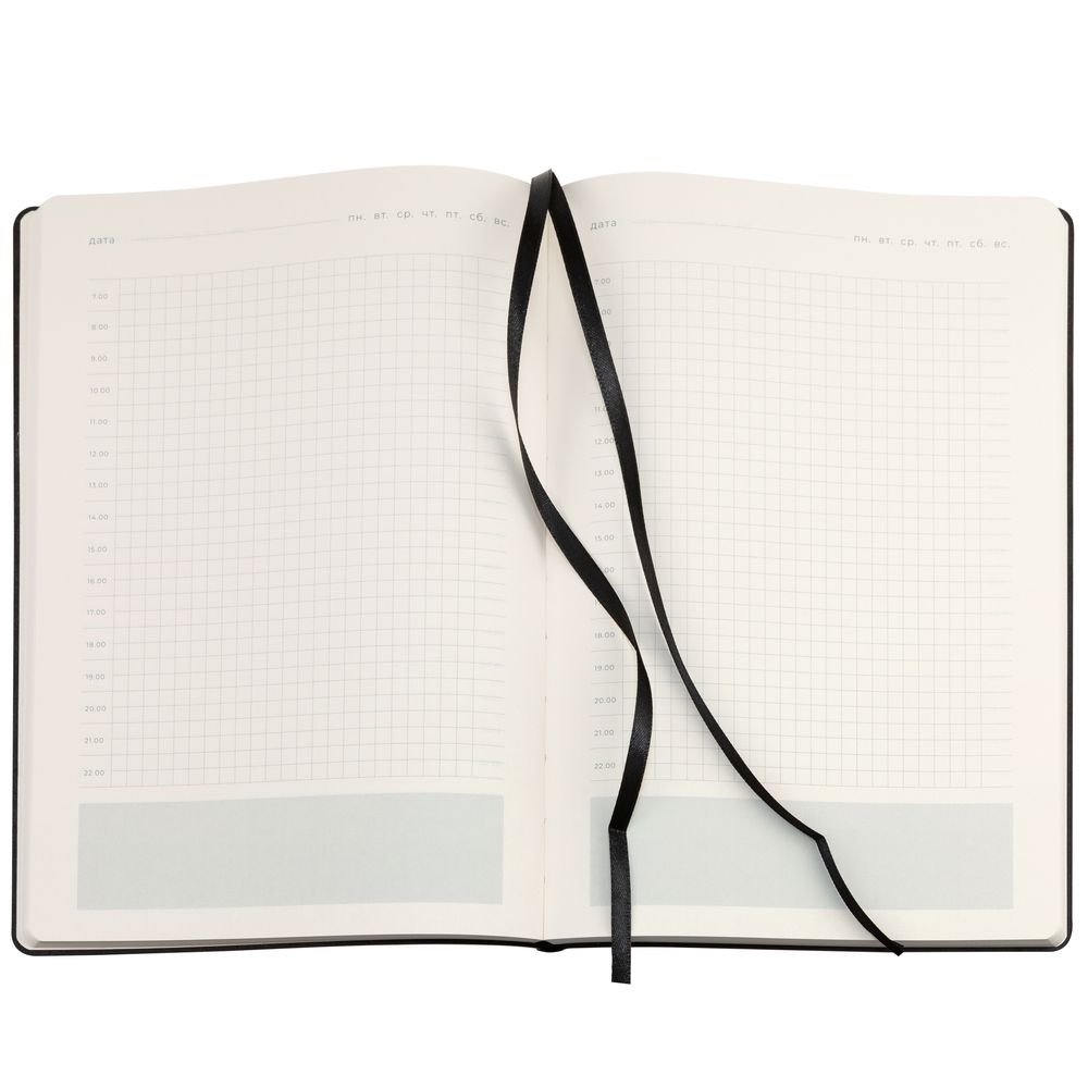 Ежедневник Lable Touch, недатированный, черный-4