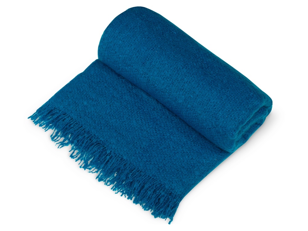 Плед акриловый Mohair, синий-1