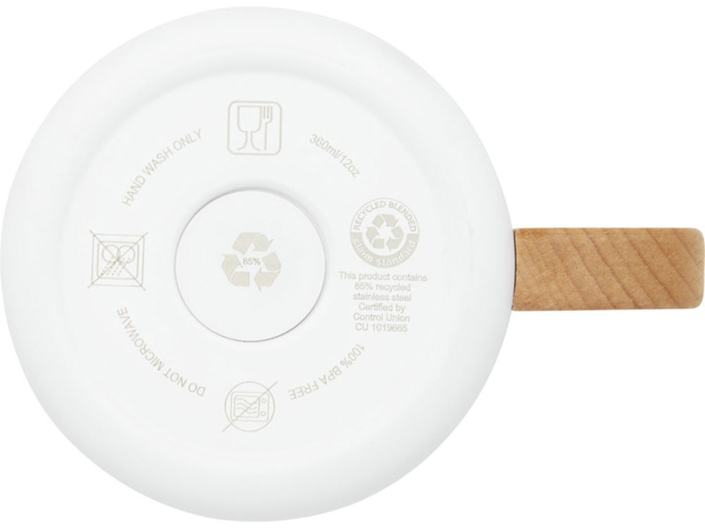 Кружка Bjorn объемом 360 мл с медной вакуумной изоляцией, белый-4