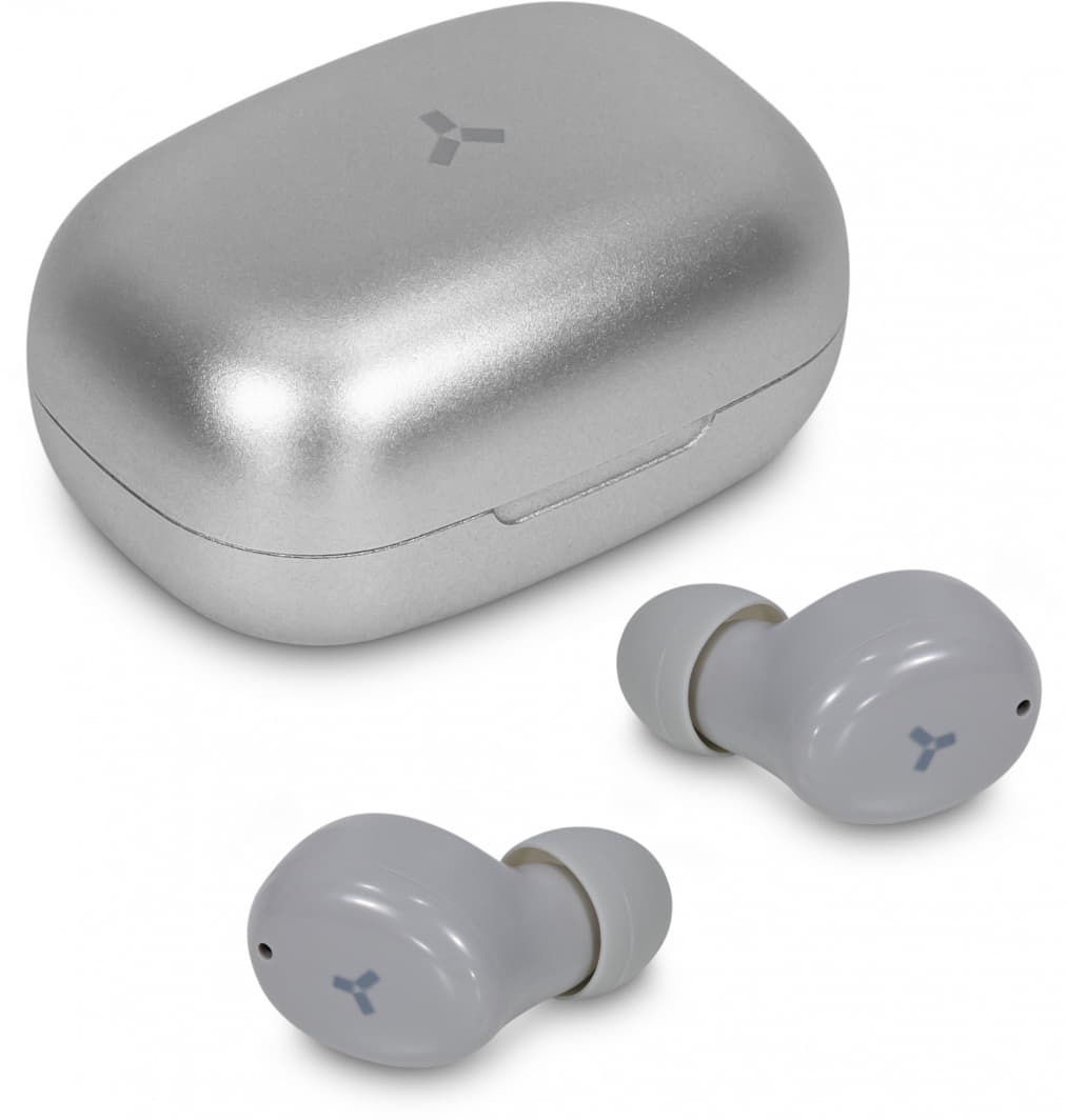 Беспроводные наушники ACCESSTYLE GRAIN TWS, серебристый, серебристый-3