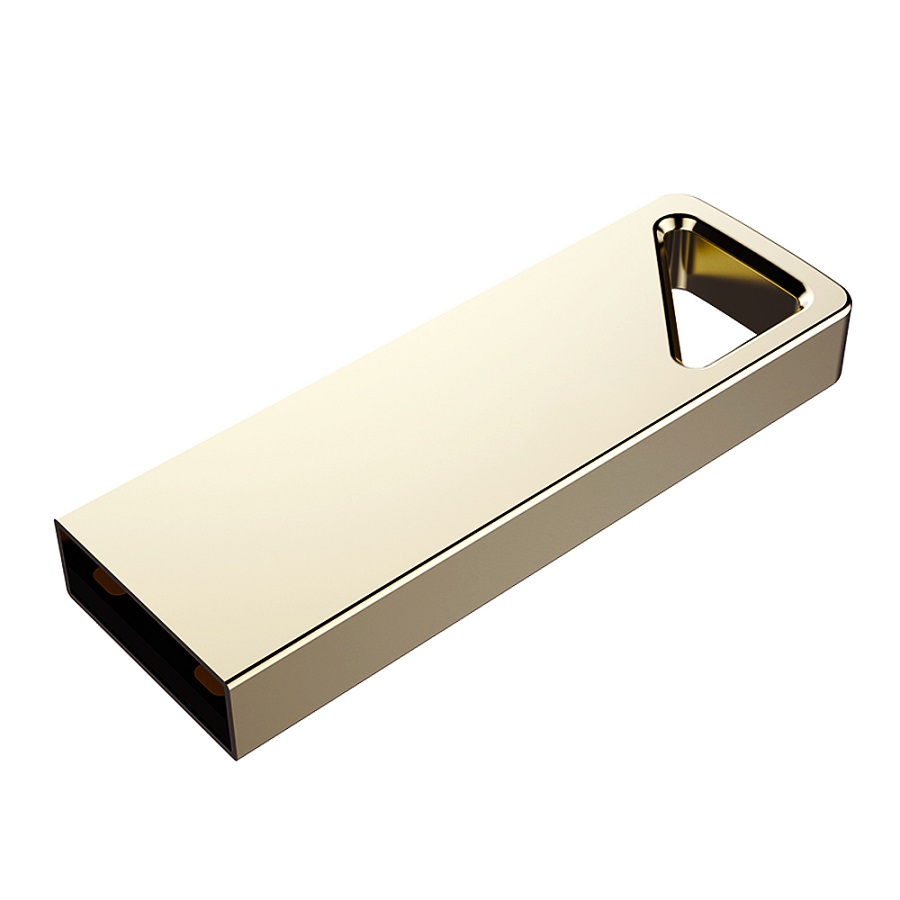 USB flash-карта SPLIT, 16Гб, сплав цинка, USB 2.0 UDP, золотистый-0