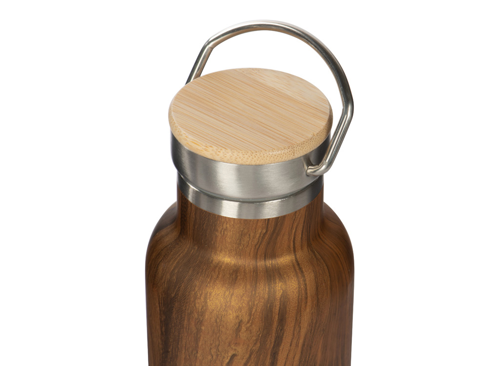 Вакуумный термос Britewood S2, 500 мл, бамбуковая крышка, крафтовый тубус-5